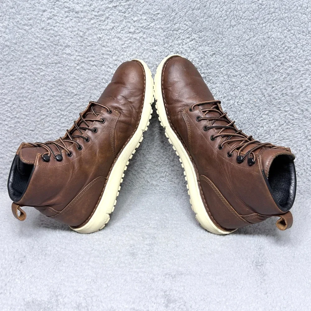 Danner Logger 917 GTX Mens Size 10.5 Waterproof Boots Monks Robe Brown Leather